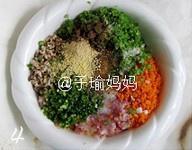 四季豆鲜肉煎饺的做法 步骤3