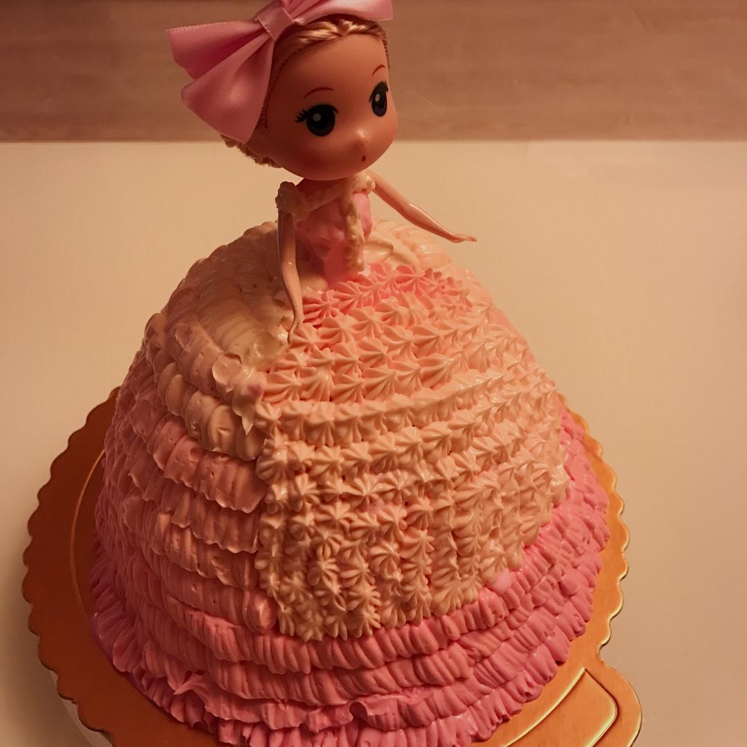 小清新公主芭比蛋糕（六寸）