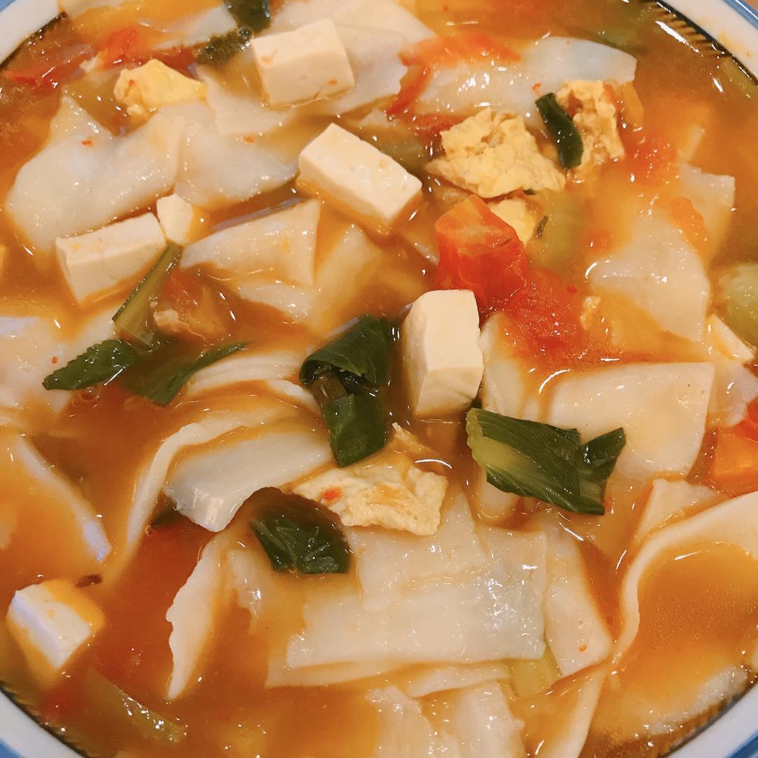 糖妈版:酸辣面片汤的做法 步骤13