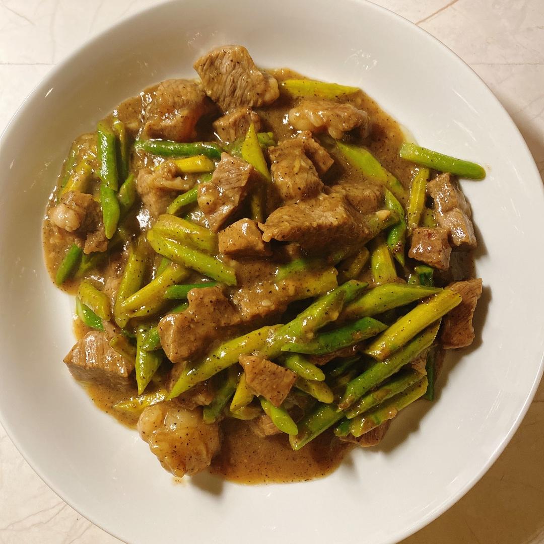 【曼食慢语】蚝油芦笋牛肉粒