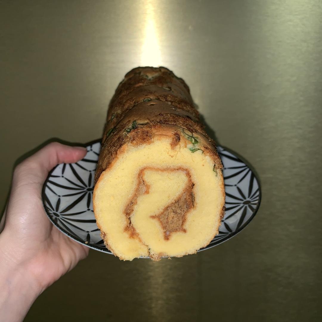 香葱肉松卷 蛋糕卷-无敌美味