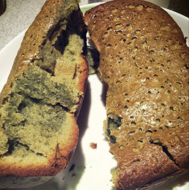 抹茶红豆磅蛋糕