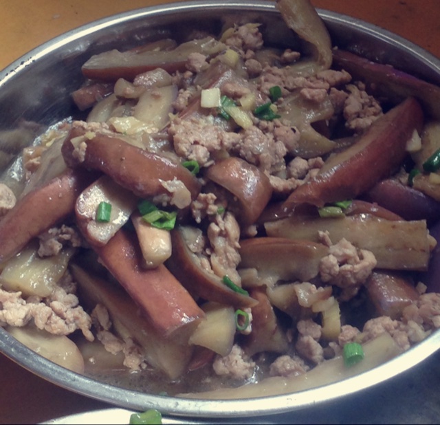 红烧肉沫茄子