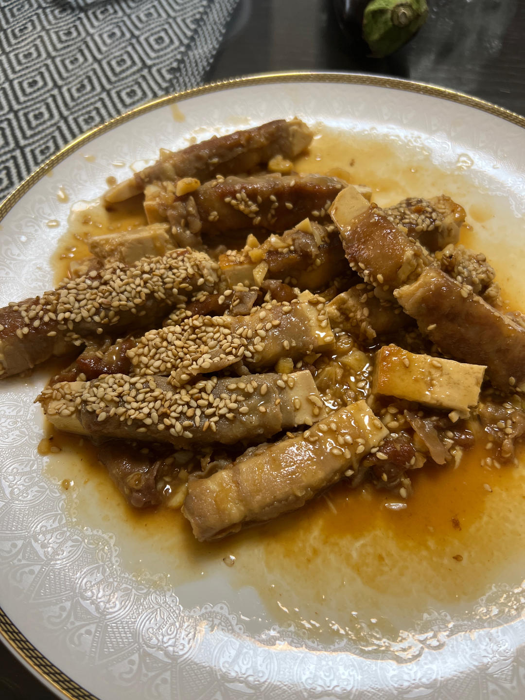 酱汁浓郁～好吃又美味！肥牛豆腐卷～绝了