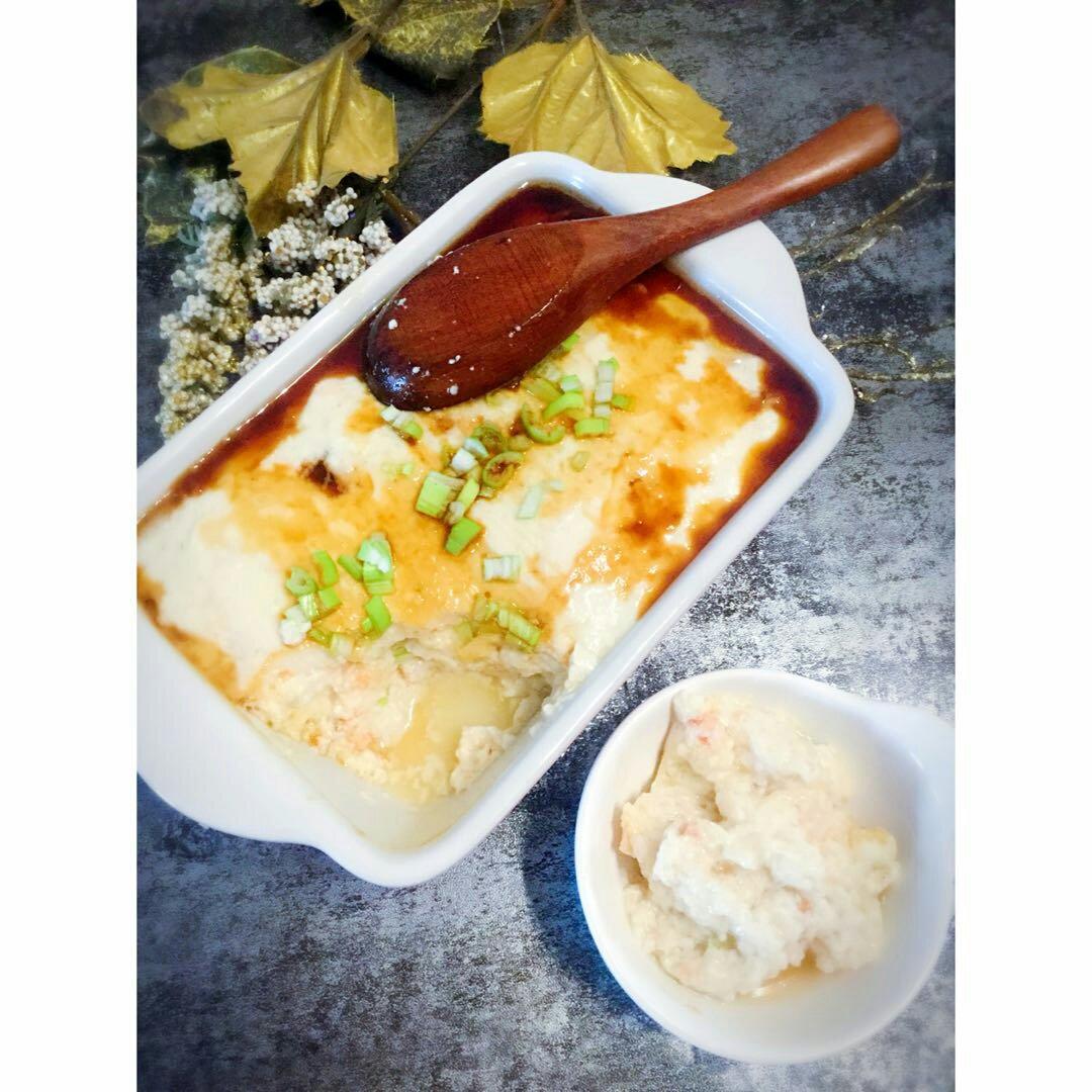 蒸虾蓉豆腐