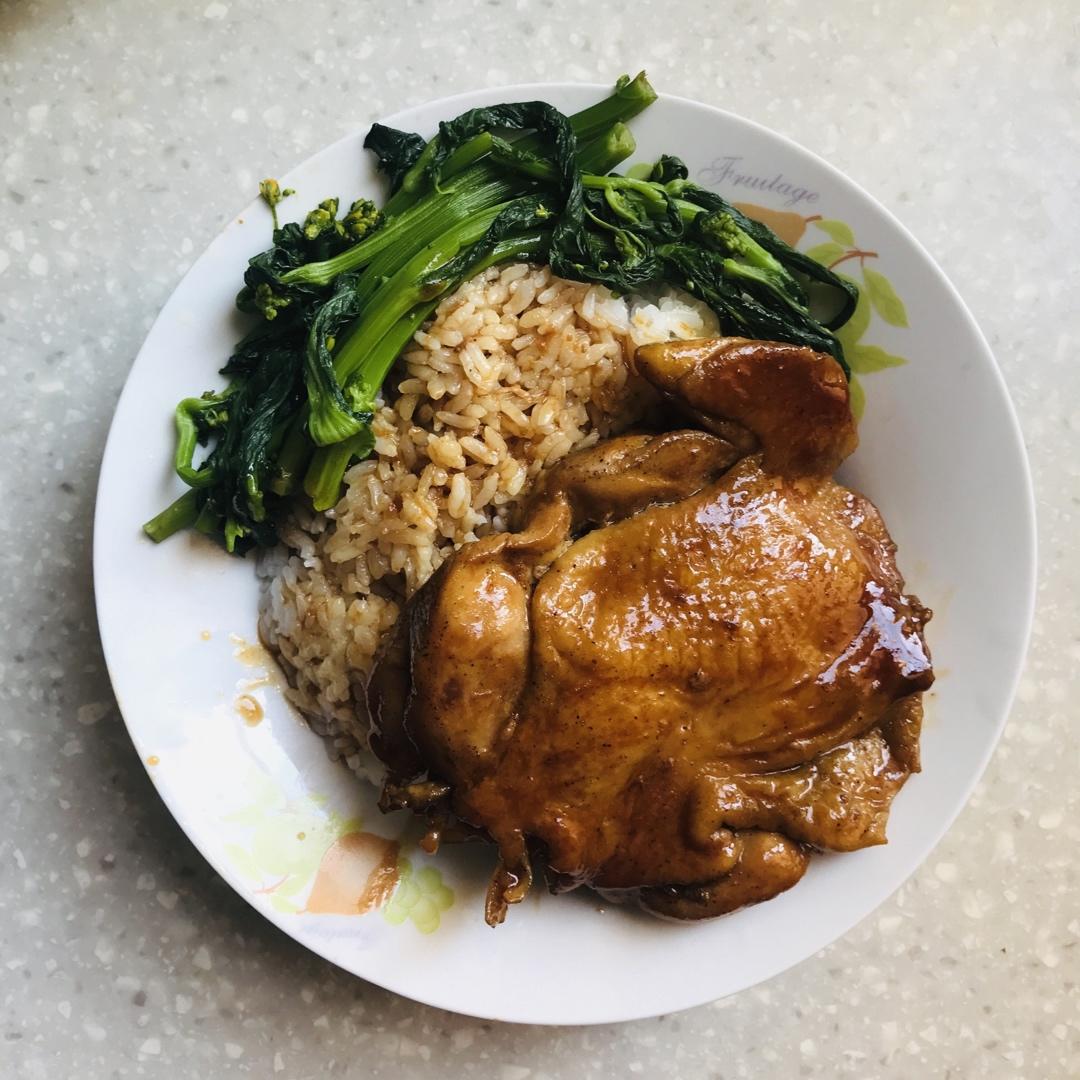 照烧鸡腿饭