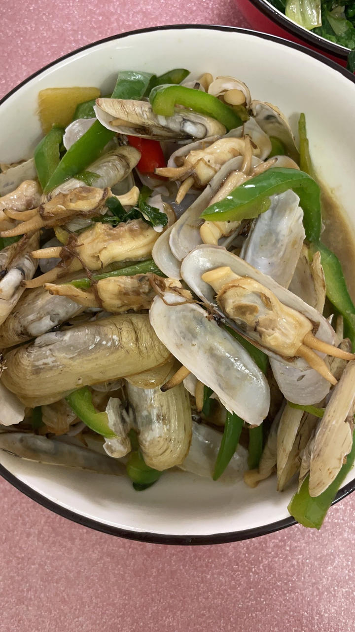 葱姜爆炒蛏子王