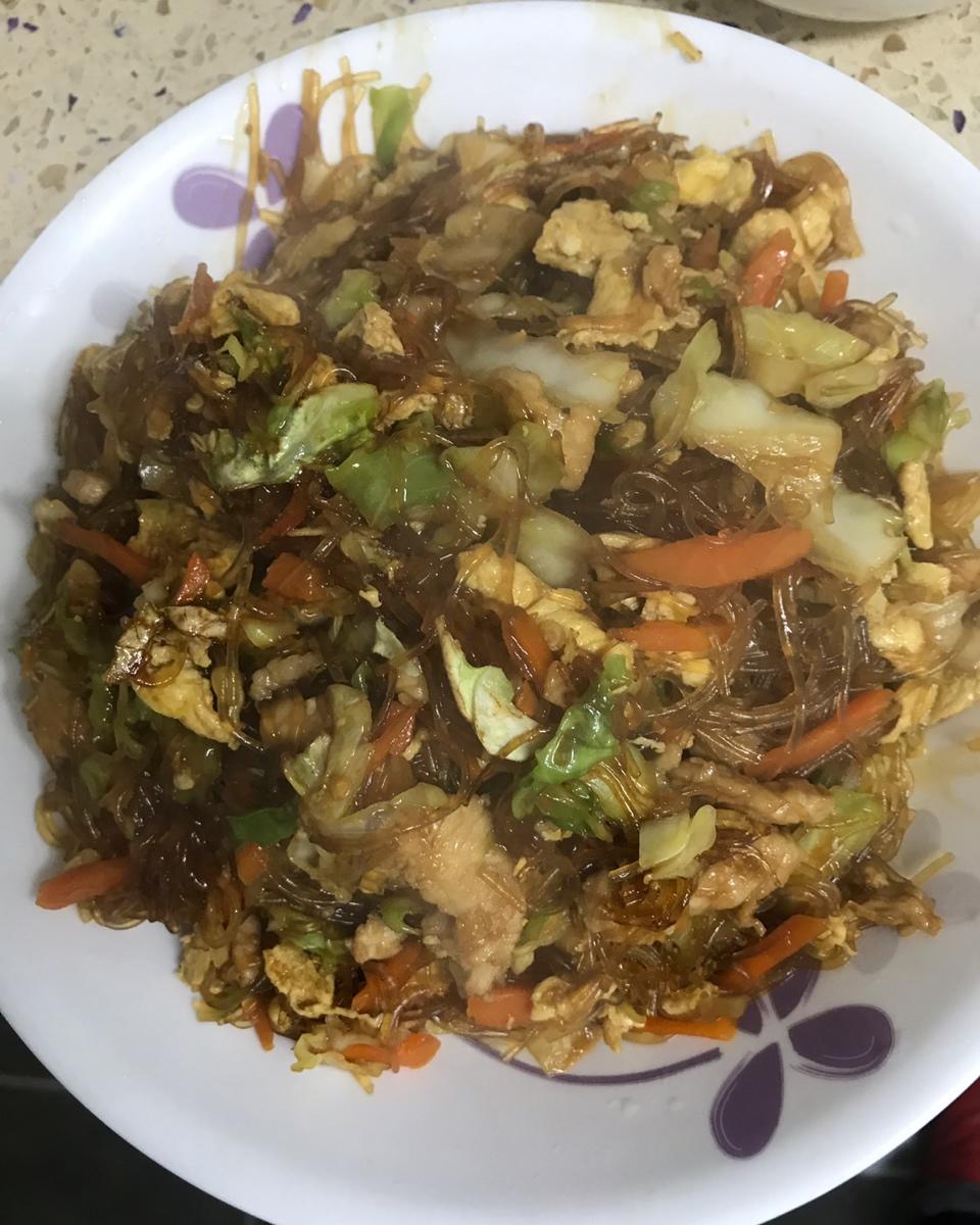 包菜炒粉丝