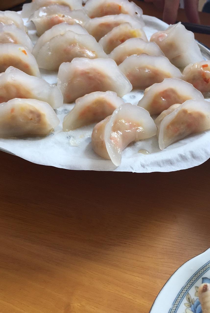 鲜虾青菜水晶饺【曼食慢语】