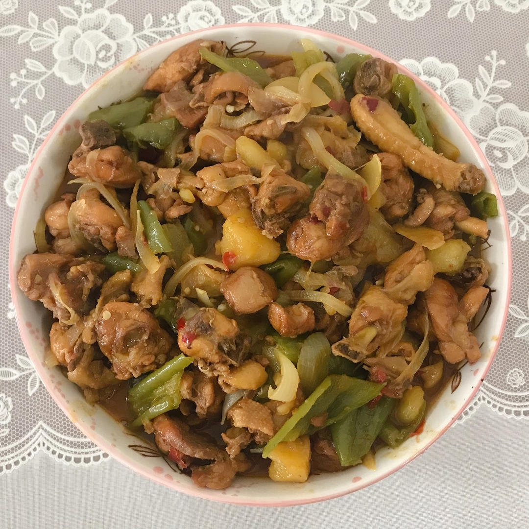 大盘鸡🐔                                 每一步都超仔细