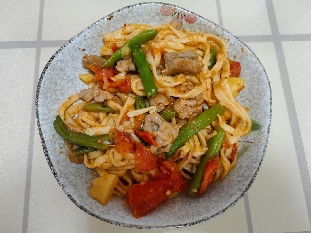 豆角焖面