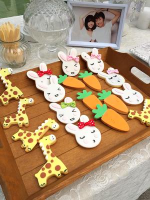 森系小动物翻糖饼干系列（长颈鹿、兔子、胡萝卜萌萌哒）的做法 步骤1