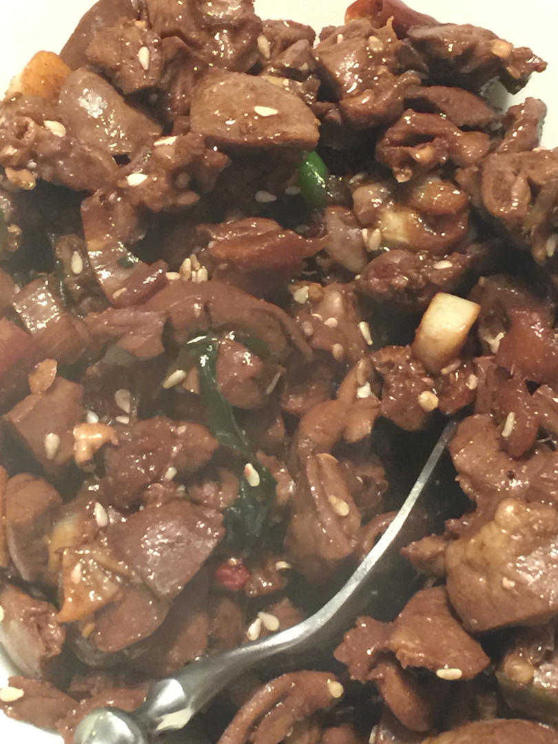 孜然鸡心