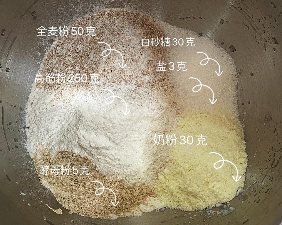 纯奶手撕吐司的做法 步骤1