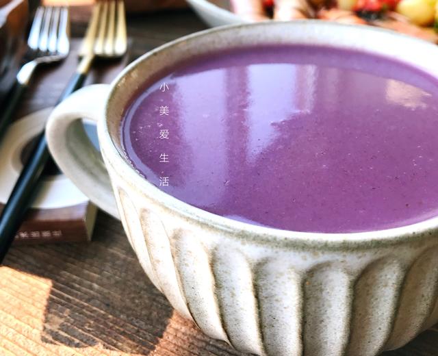 紫薯燕麦米糊的做法