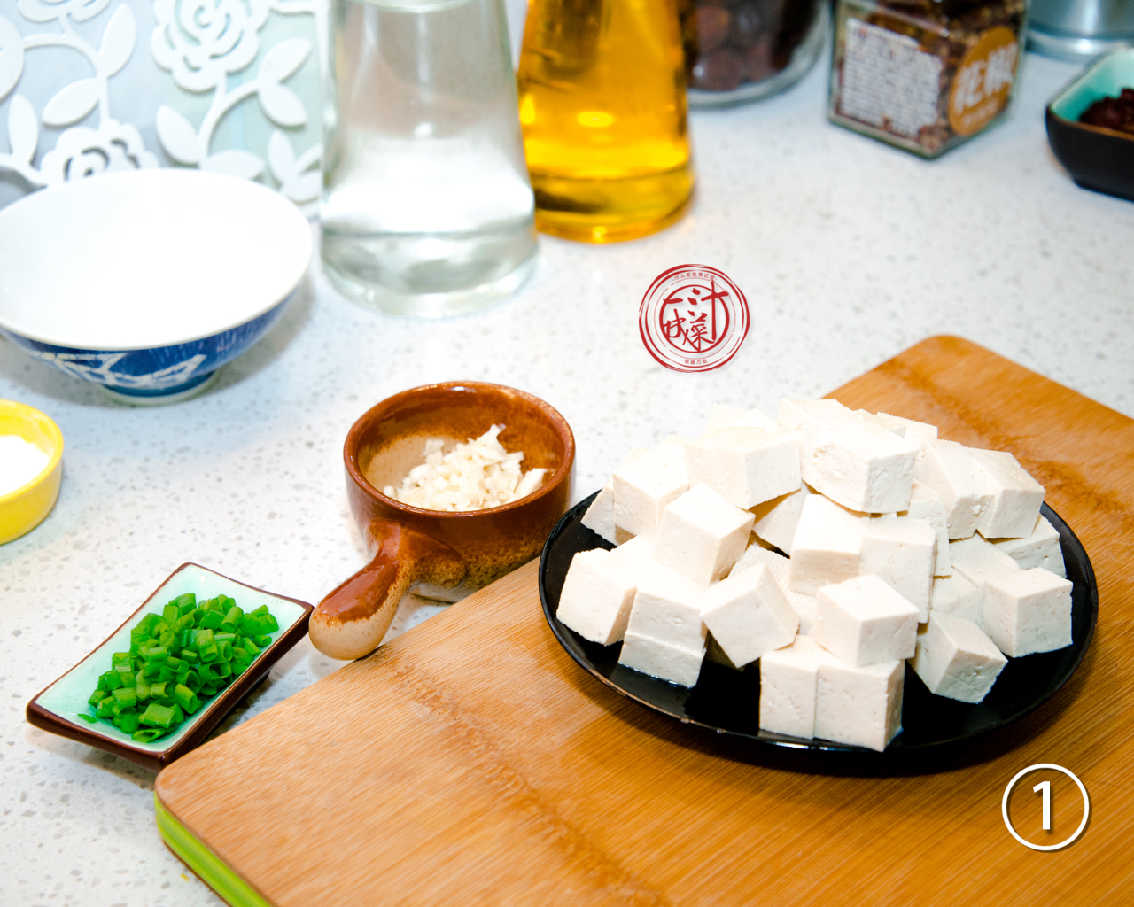 麻婆豆腐（一汁成菜版）的做法 步骤1