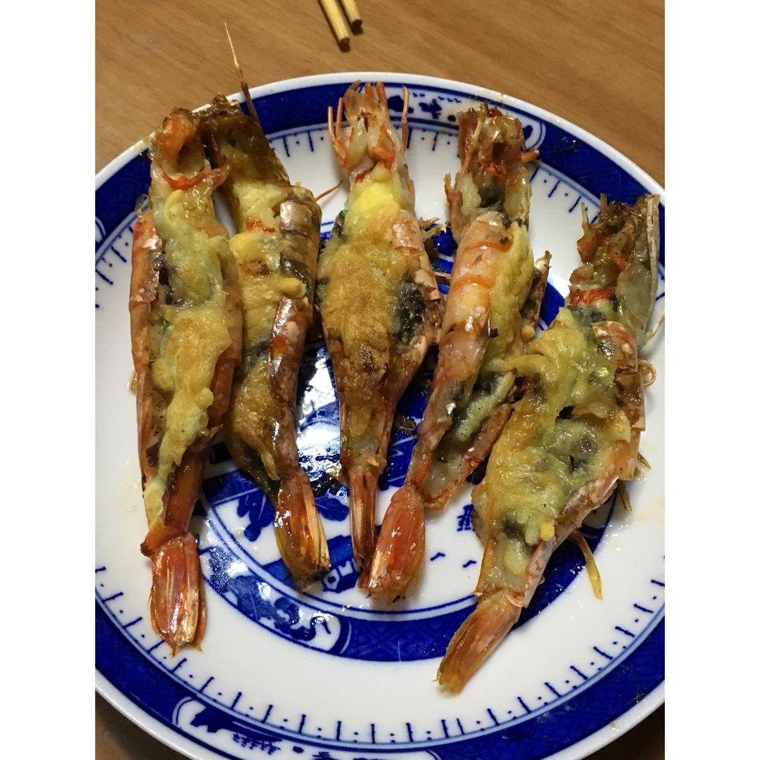 奶酪焗阿根廷红虾