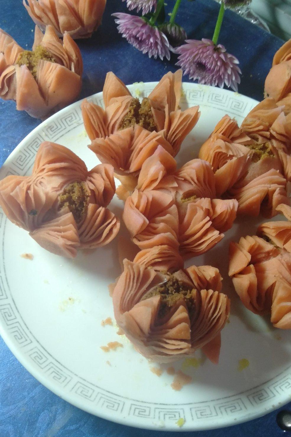 【荷花酥】没有烤箱，也能做出以假乱真的点心！