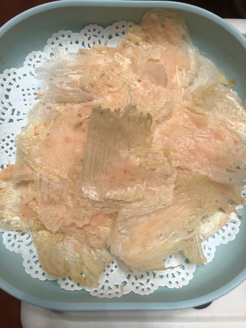 平底锅做的鲜虾片
