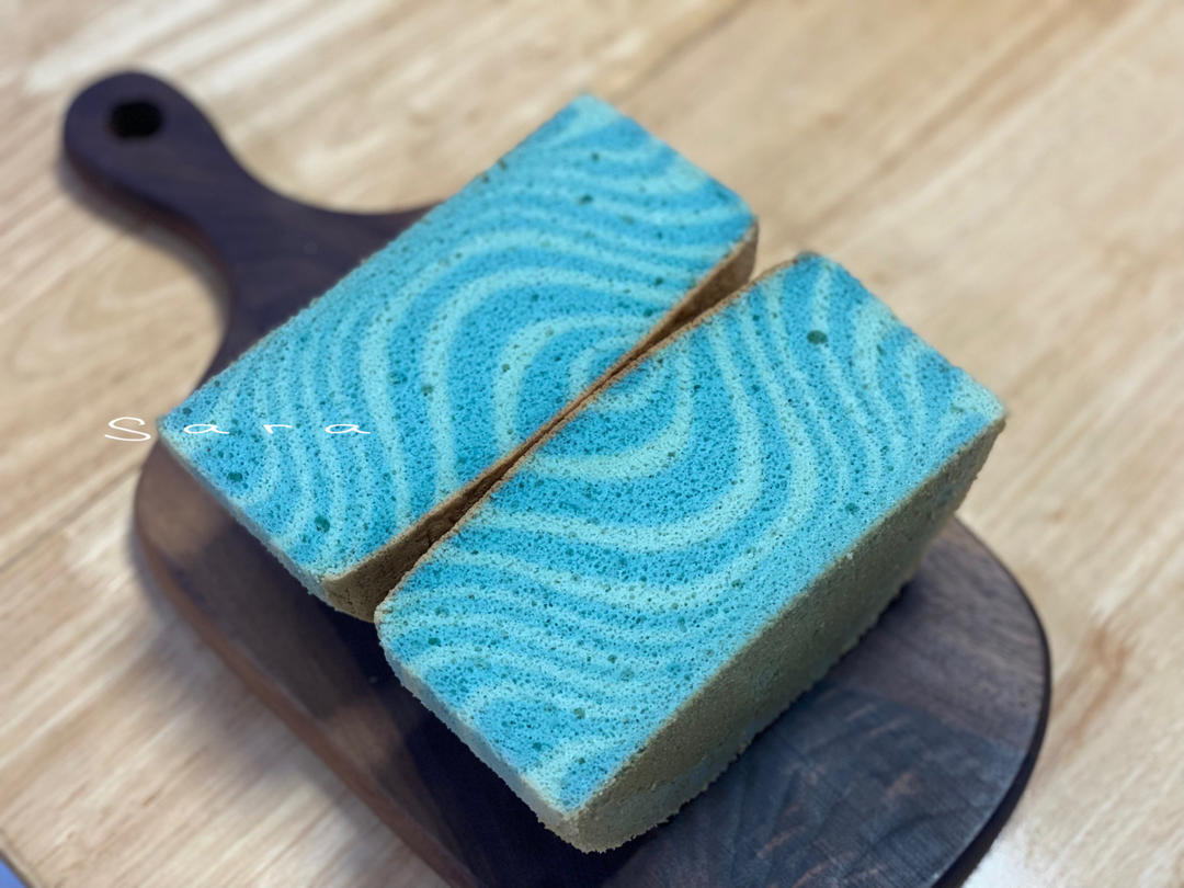 黑芝麻斑马戚风蛋糕