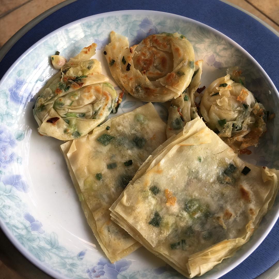 饺子云吞皮版葱油饼（非不粘锅）