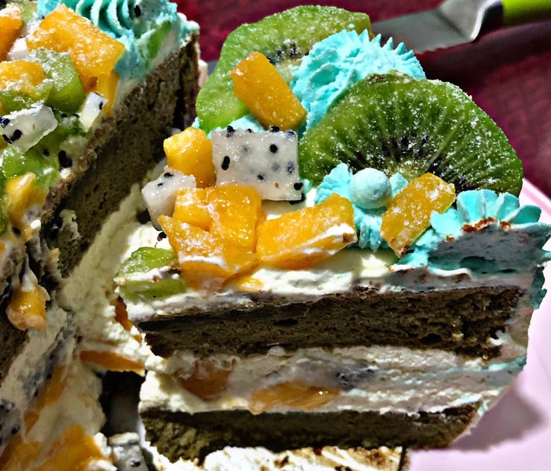 八寸戚风蛋糕（生日蛋糕坯）附六寸配单