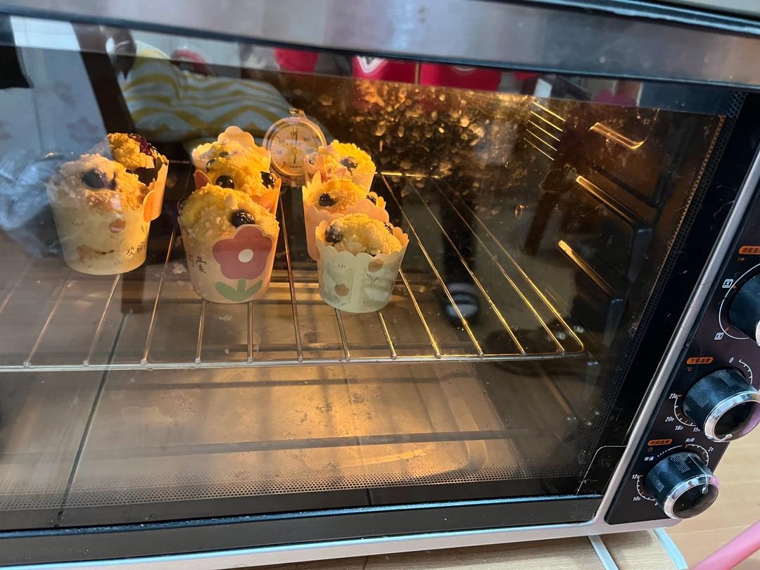 会爆浆的蓝莓玛芬蛋糕