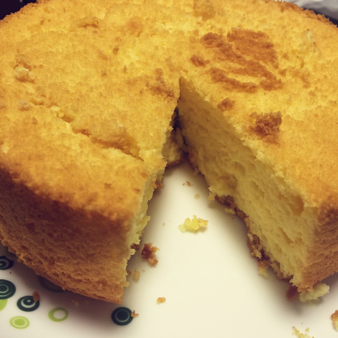 6寸圆模 乳酪戚风（cheese chiffon）