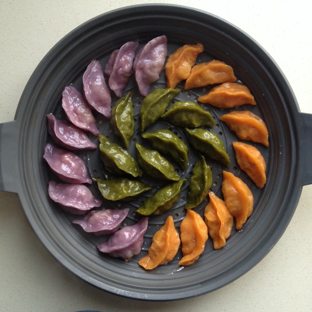 彩色饺子皮