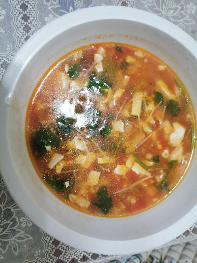 减肥期简单易做味道鲜美的番茄内酯豆腐汤