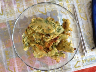 菠菜鸡蛋饼
