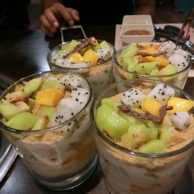 料超足的芒果慕斯蛋糕