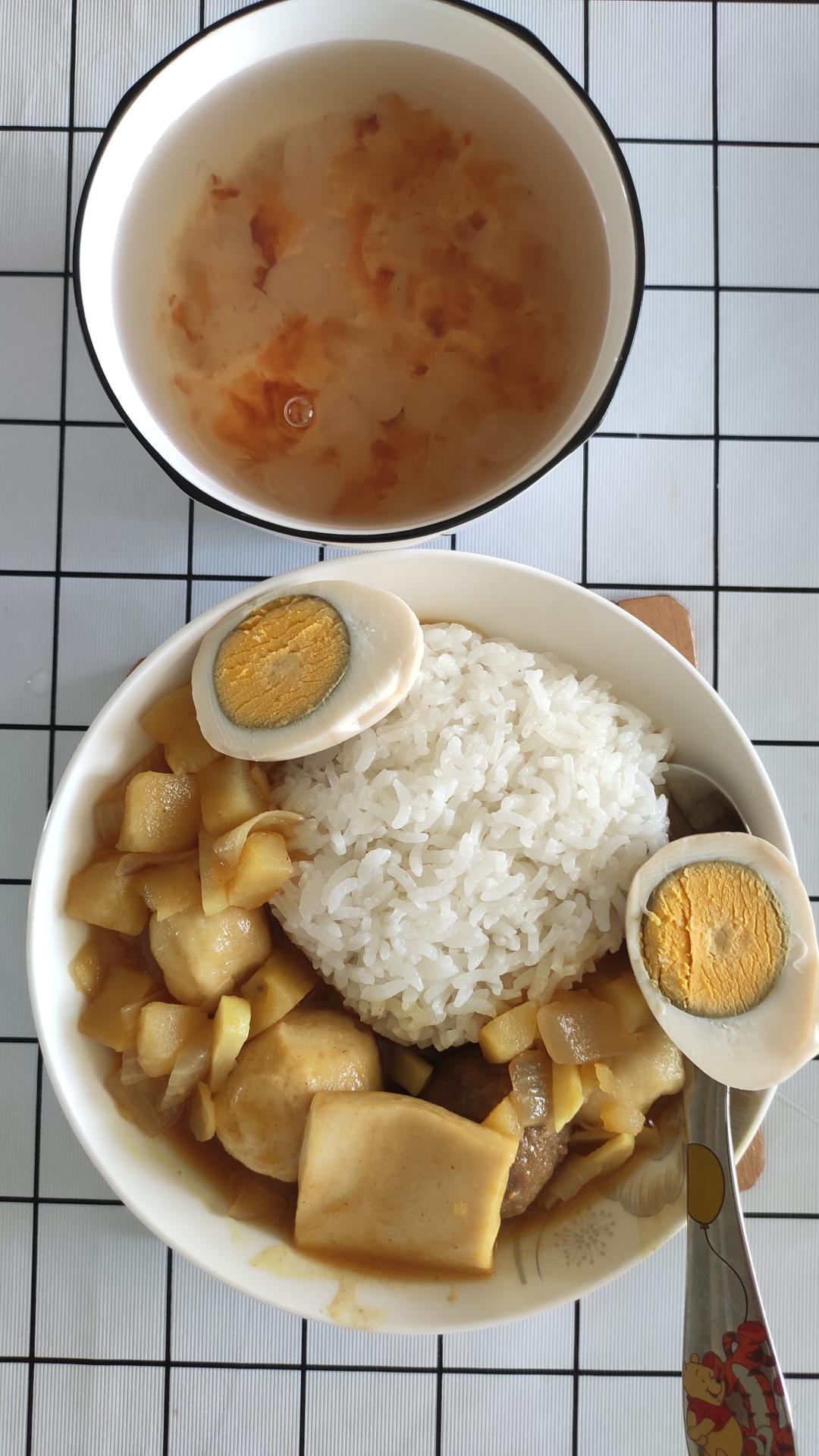咖喱土豆鱼丸