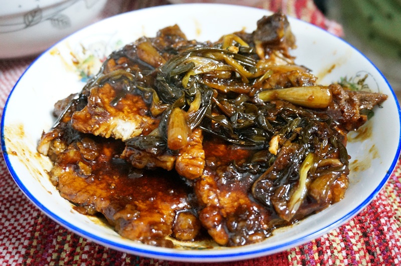 葱烤大排盖饭