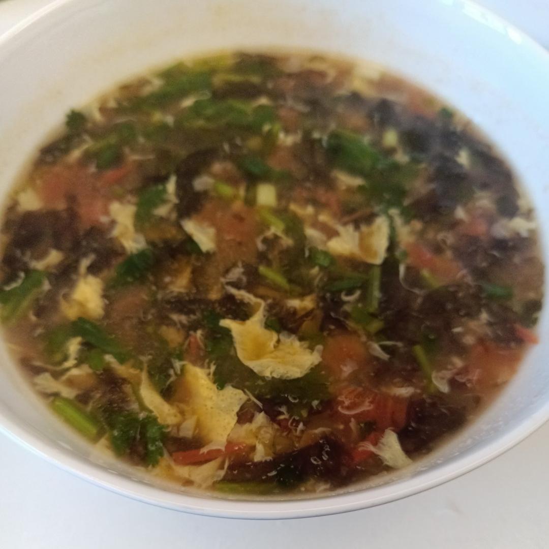 番茄紫菜蛋花汤