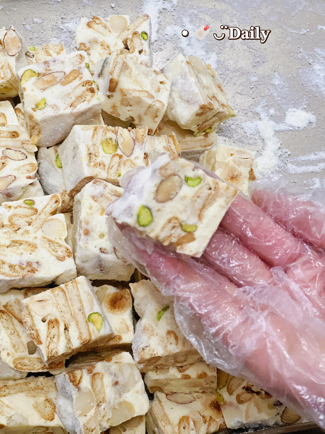 新手简易版丨原味雪花酥