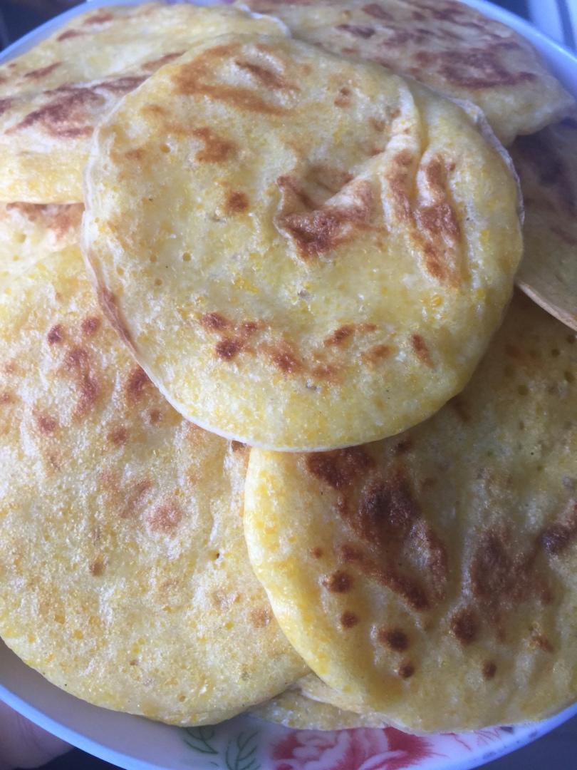 无油玉米面饼