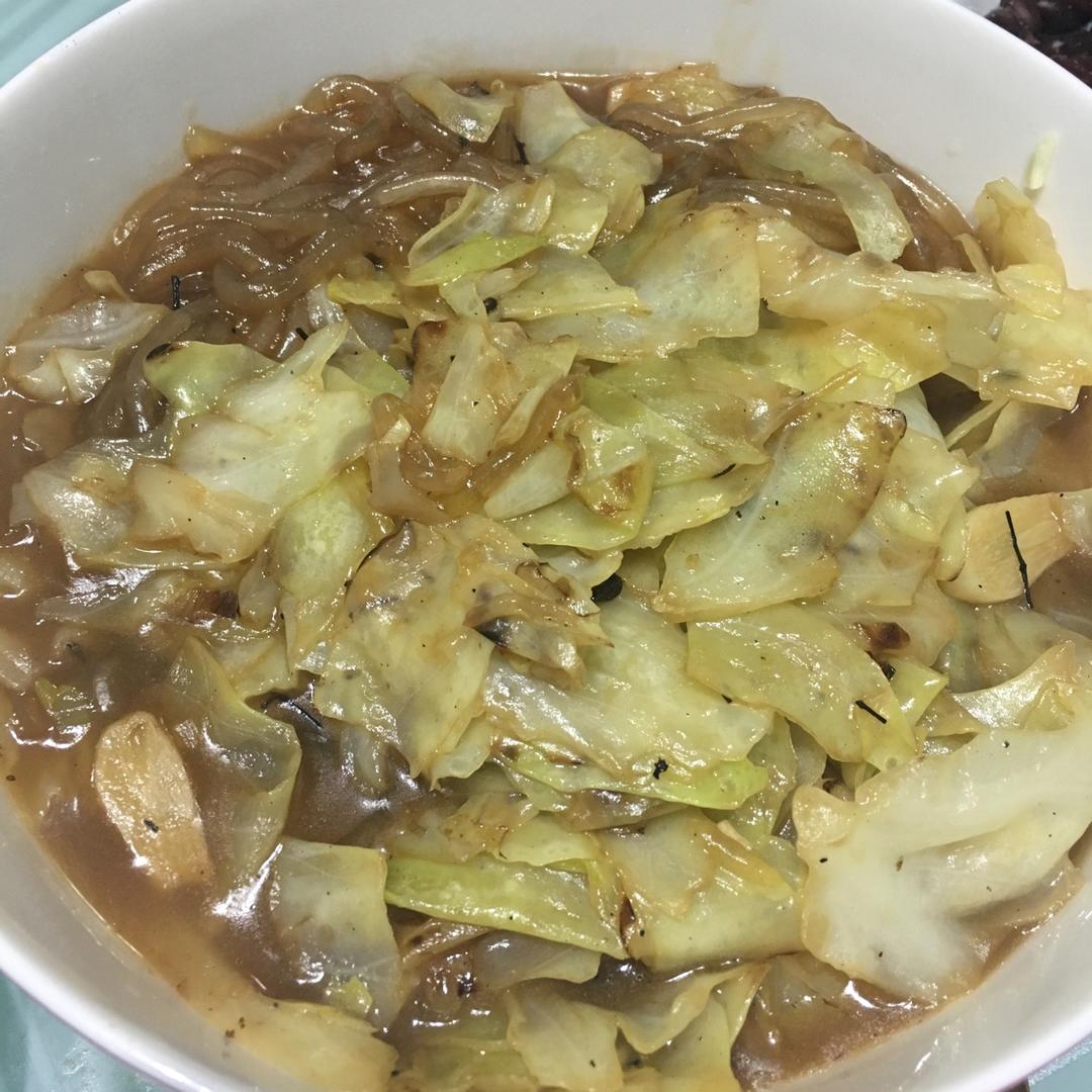 圆白菜炒粉条