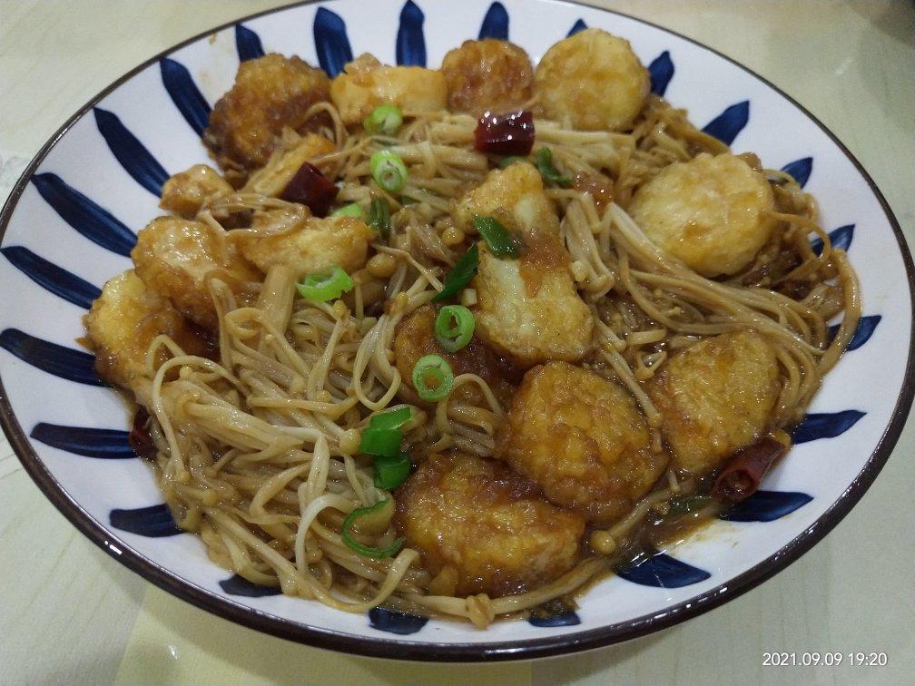 日本豆腐金针菇煲🍲