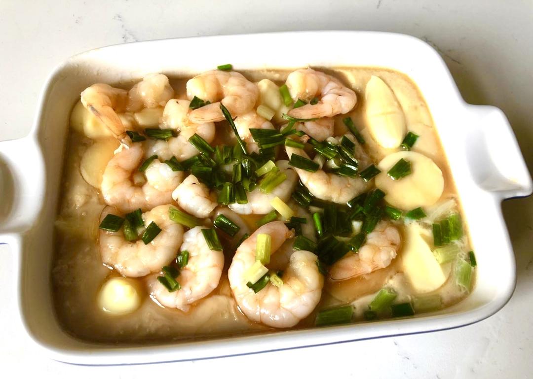 低脂芙蓉蛋羹虾的做法