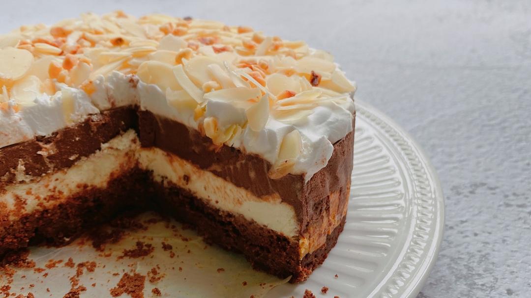 低碳 生酮Keto 布朗尼重芝士慕斯（王炸三合一！）