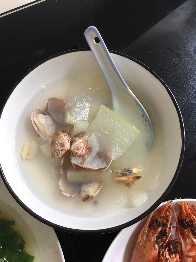 冬瓜花蛤汤（夏季鲜汤）