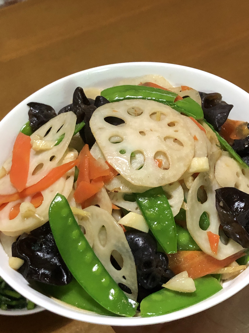 荷塘月色🌙荷兰豆炒藕片