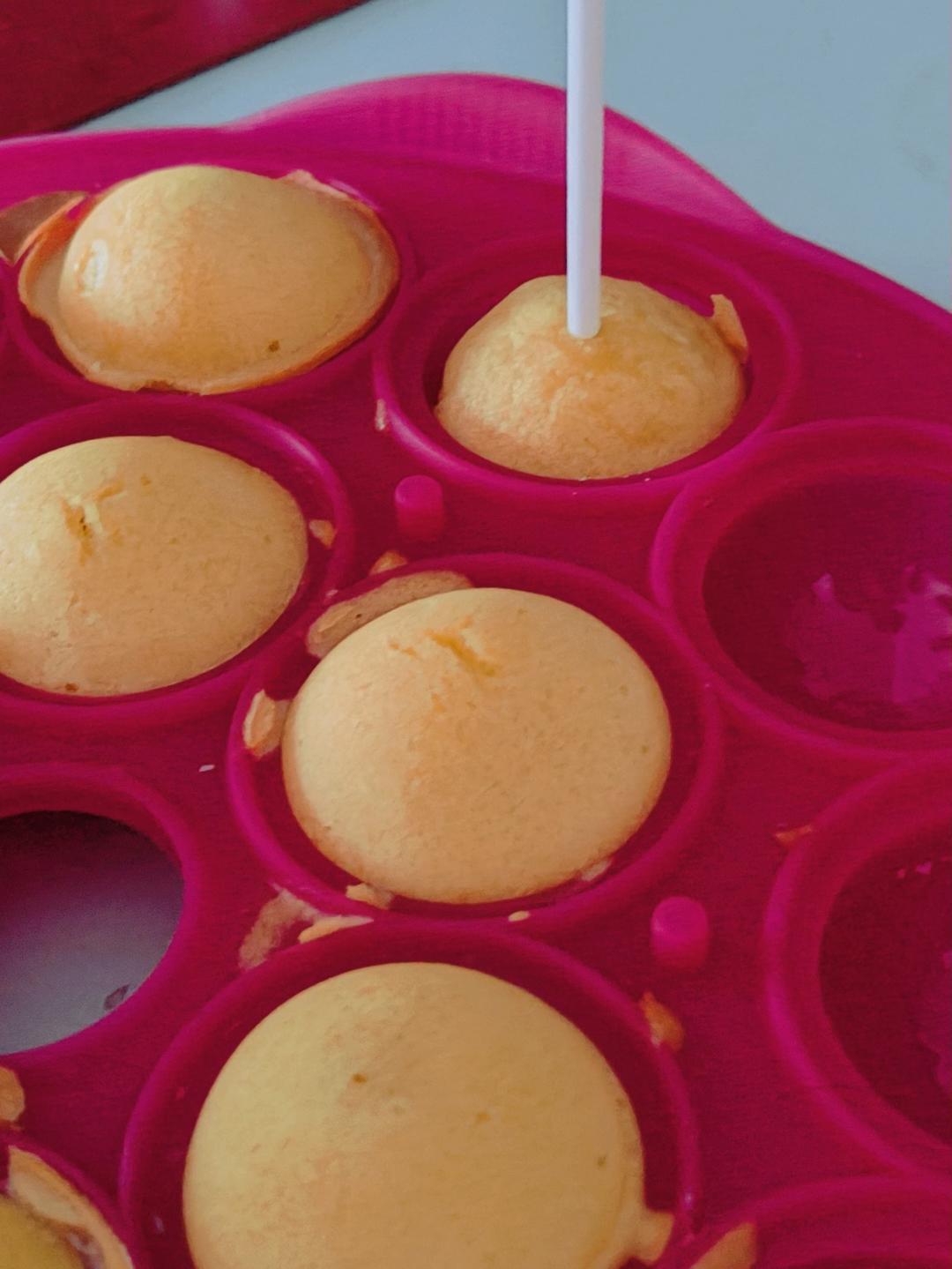 轻松满模的无添加棒棒糖蛋糕胚