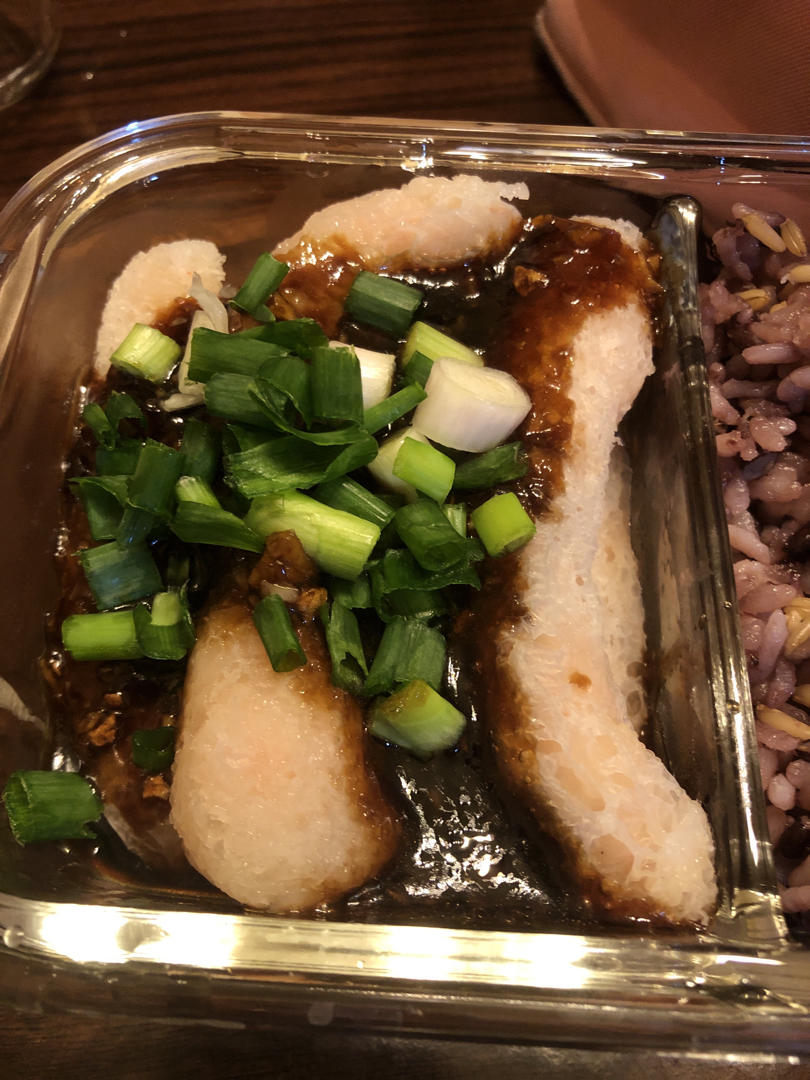 蚝汁竹荪釀虾