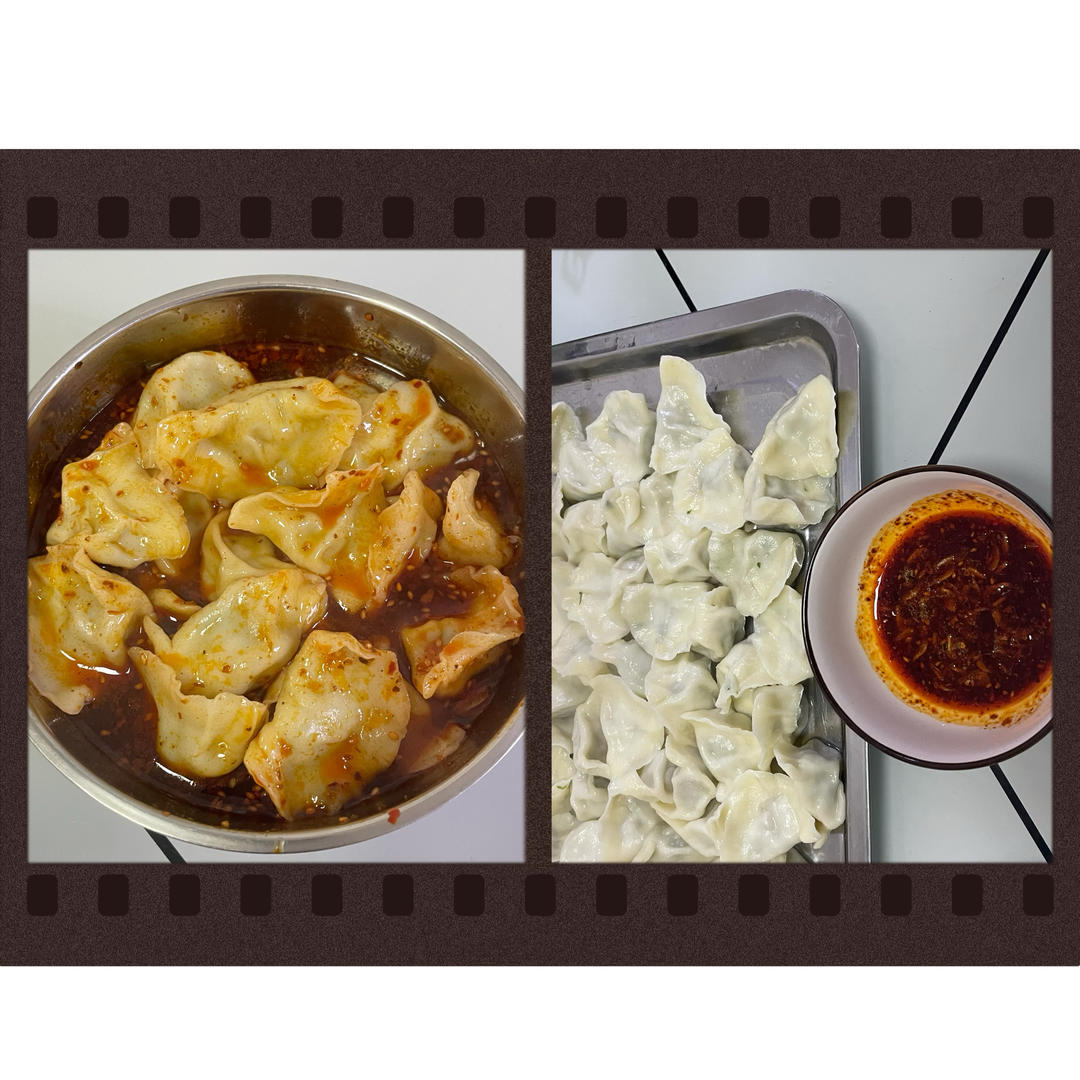 荠荠菜肉馅饺子，一口下去味蕾全是幸福的感觉