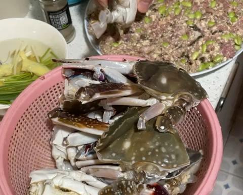 清蒸梭子蟹（倒笃蟹）