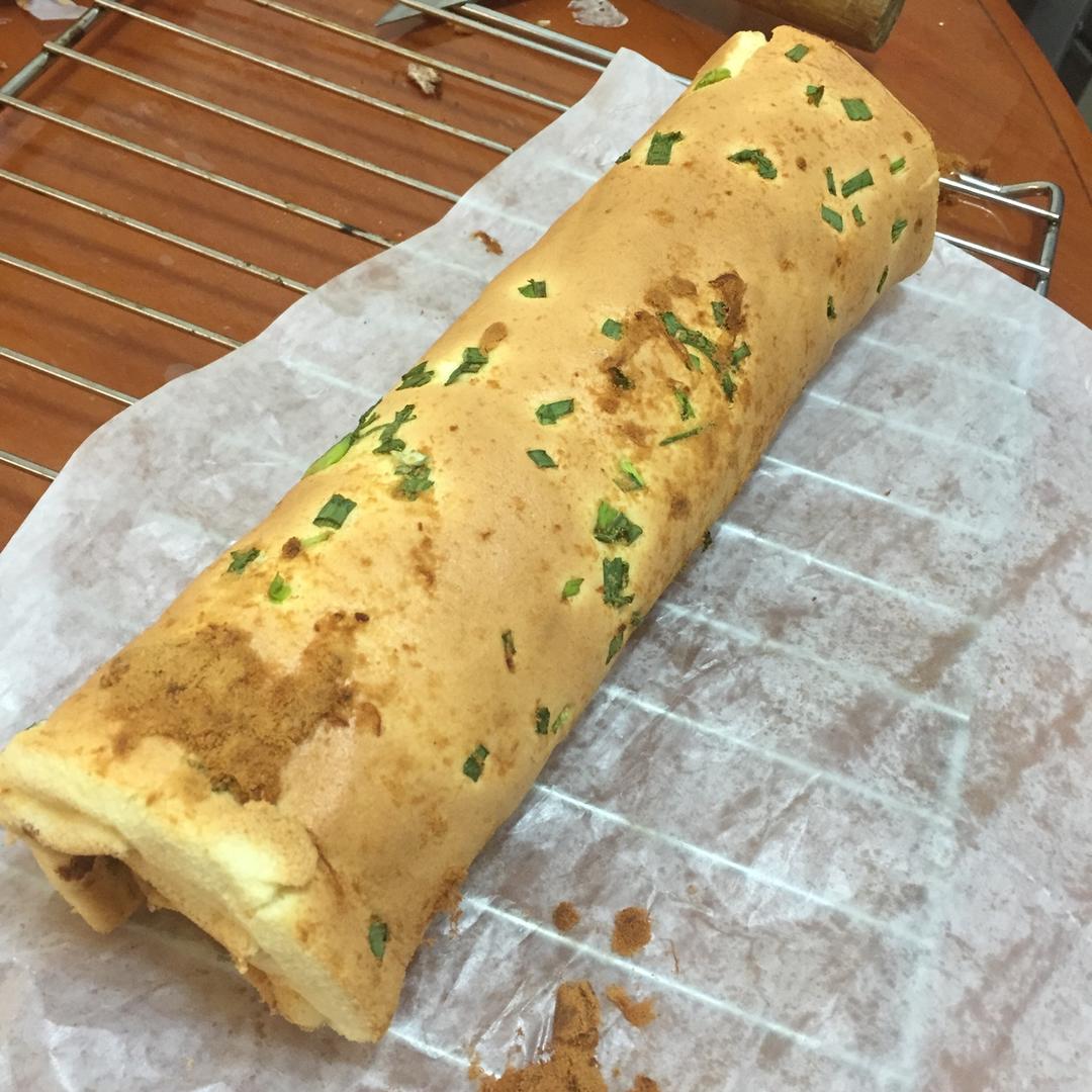 香葱肉松蛋糕卷