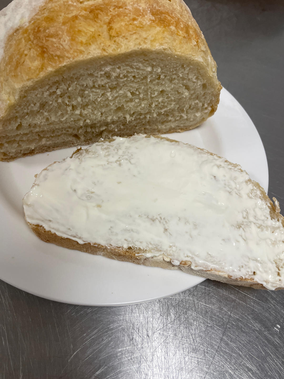 免揉全麦乡村面包，无油无糖