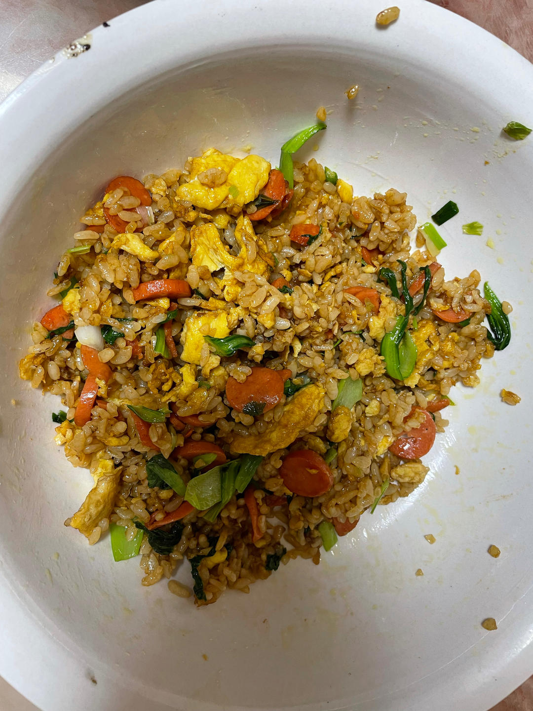超级好吃的酱油火腿蛋炒饭！